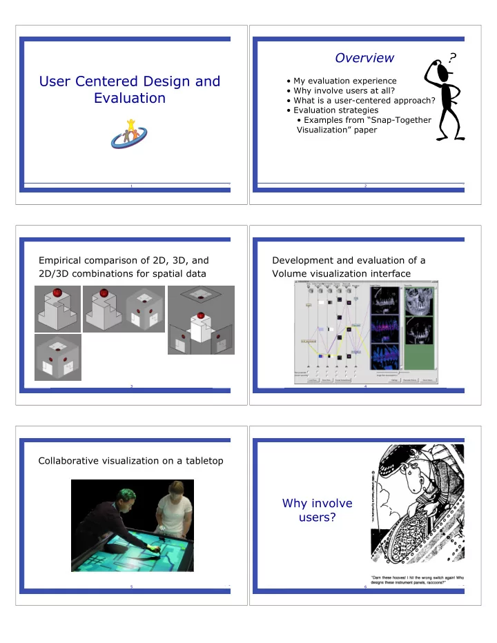 user centered design and