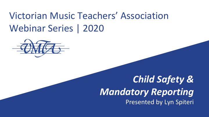 victorian music teachers association webinar series 2020