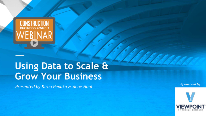 using data to scale grow your business