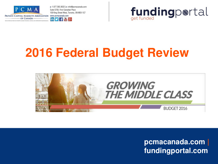 2016 federal budget review