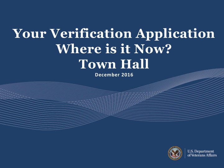 your verification application