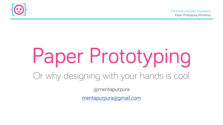 paper prototypin g