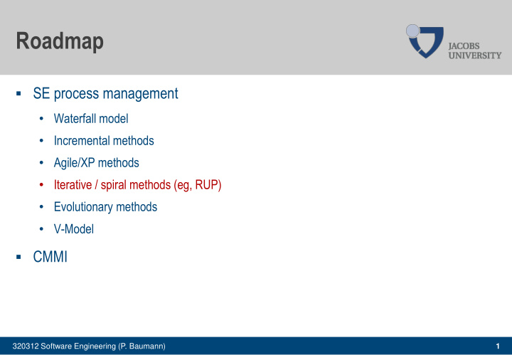 roadmap