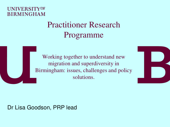 practitioner research