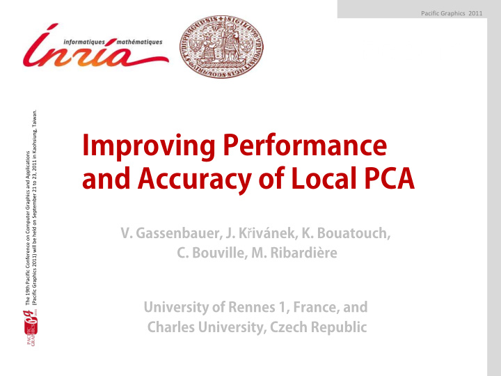 improving performance and accuracy of local pca
