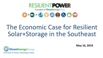 Solar+Storage in the Southeast  May 16, 2019  HOUSEKEEPING  Join audio:    Choose Mic &amp;