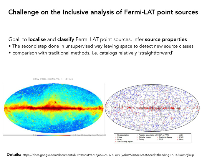 challenge on the inclusive analysis of fermi lat point
