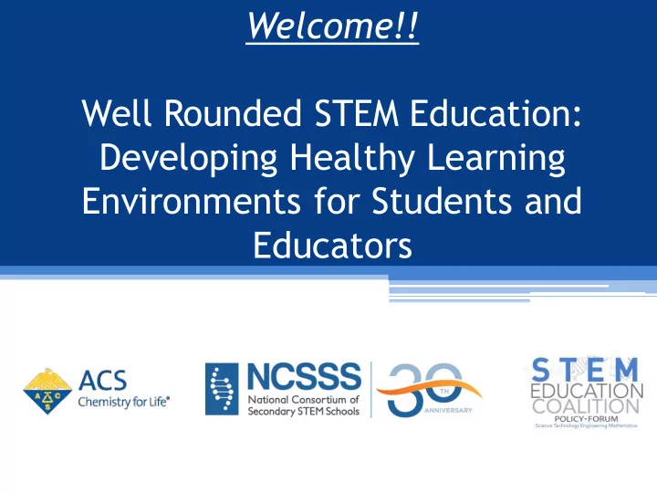 well rounded stem education developing healthy learning