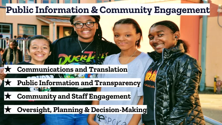 public information community engagement