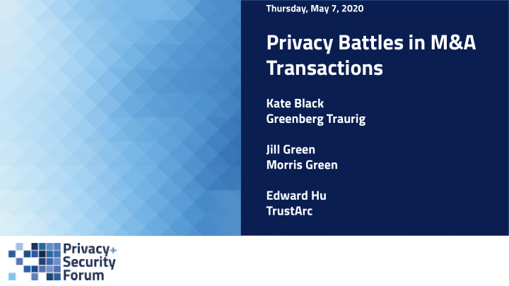 privacy battles in m a transactions