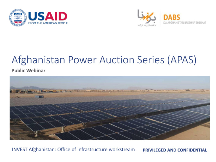 afghanistan power auction series apas
