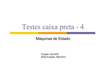 Mquinas de Estado  Mquinas de