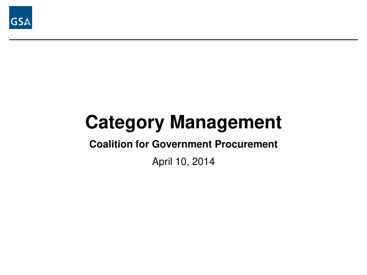 category management