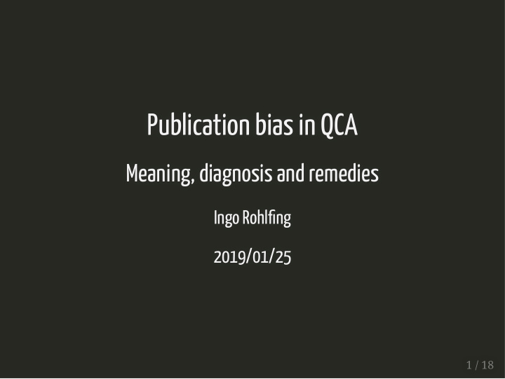 publication bias in qca publication bias in qca