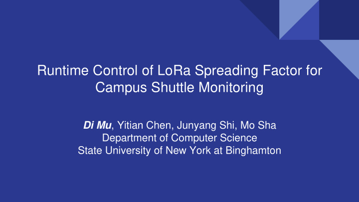 campus shuttle monitoring
