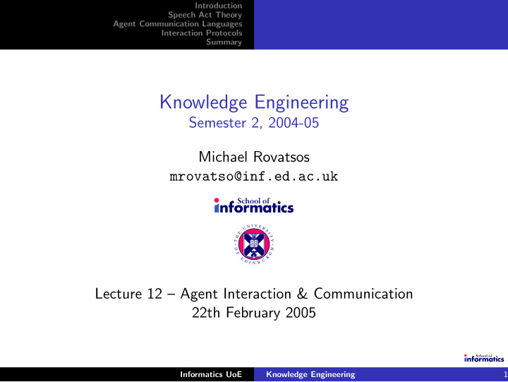 knowledge engineering