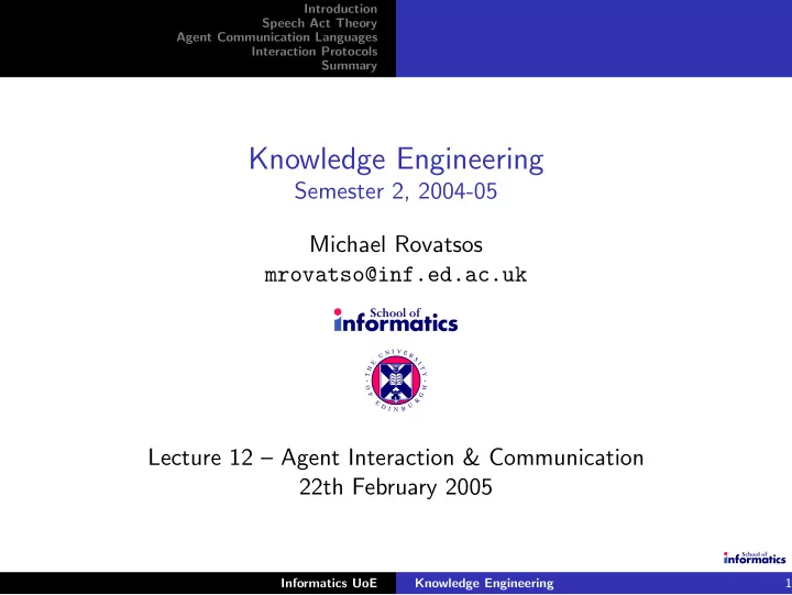 knowledge engineering