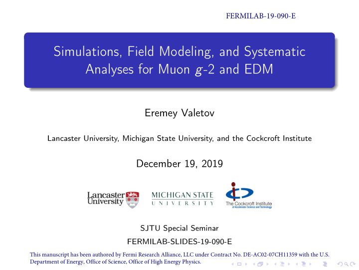 simulations field modeling and systematic analyses for