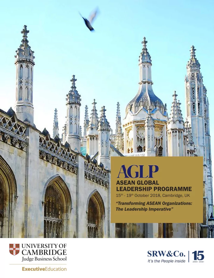 asean global asean global leadership programme leadership