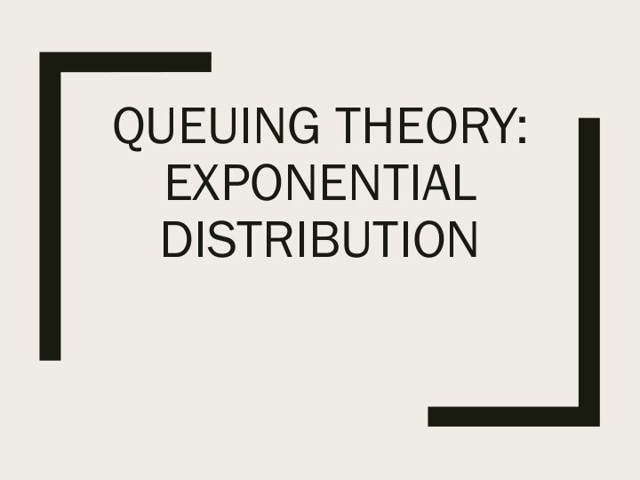 distribution describing traffic
