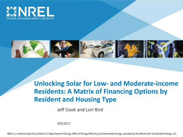 unlocking solar for low and moderate income