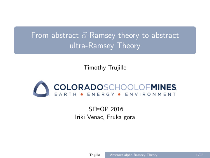 from abstract ramsey theory to abstract ultra ramsey