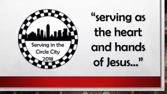 the heart  and hands  of Jesus  Center for  Congregations  Grant funding