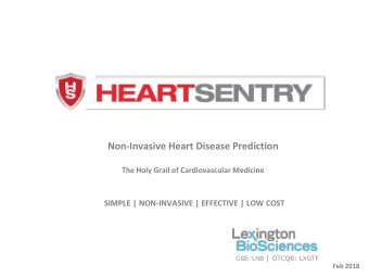 Non-Invasive Heart Disease Prediction  The Holy Grail of Cardiovascular Medicine  SIMPLE |