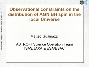 Observational constraints on the  distribution of AGN BH spin in the  5  1  0  2  h  c  r  a  local