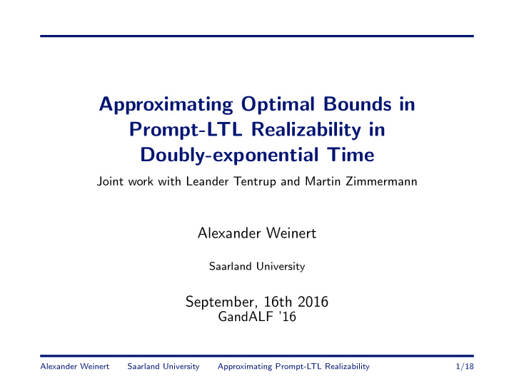 approximating optimal bounds in prompt ltl realizability