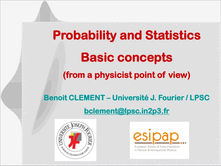 pr proba obability a and nd sta statistics basic c