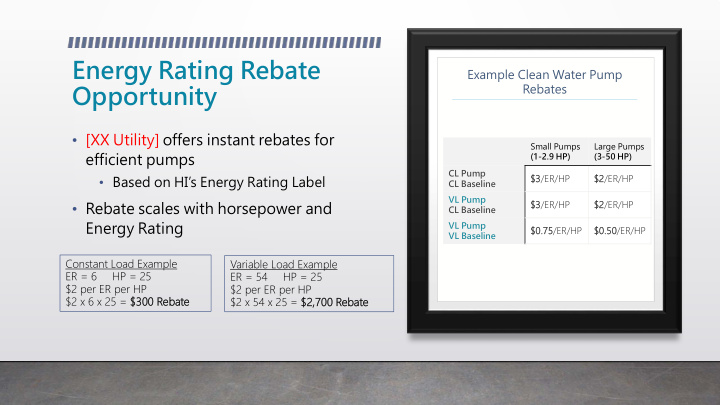 energy rating rebate