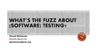 gholzmann@acm.org  ISO 26262: highly recommended  EN 50128: highly recommended  IEC 61508: highly