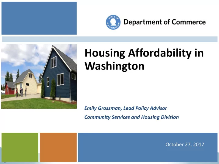 housing affordability in