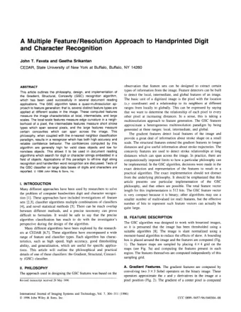 State University zyxwvutsrqponmlkjihgfedcbaZYXWVUTSRQPONMLKJIHGFEDCBA A Multiple Feature/Resolution