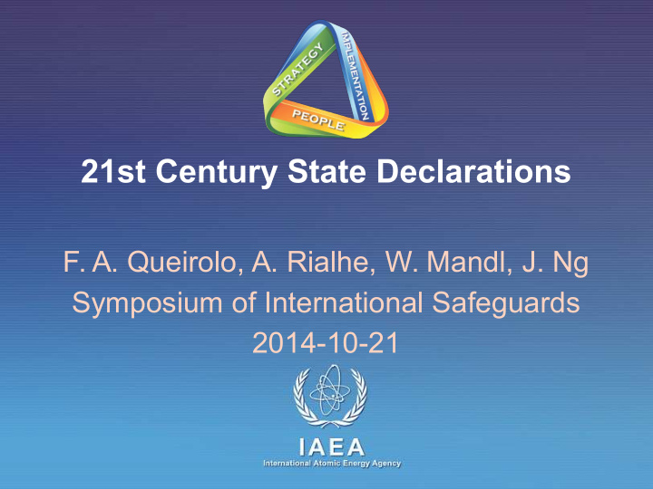 21st century state declarations