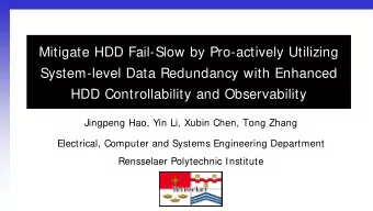 Mitigate HDD Fail-Slow by Pro-actively Utilizing  System-level Data Redundancy with Enhanced  HDD