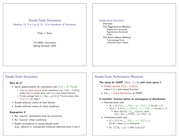 steady state simulation