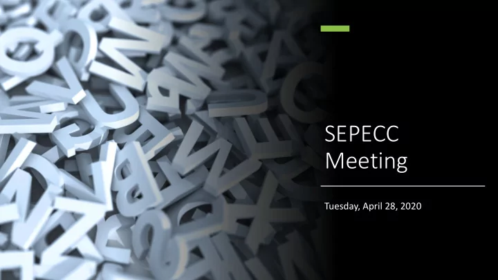 sepecc meeting
