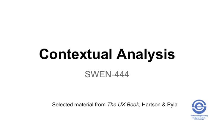 contextual analysis