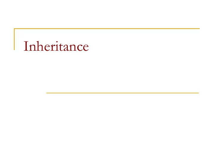 inheritance the software crisis