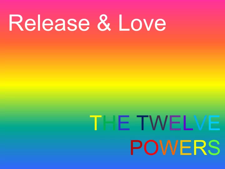 release love