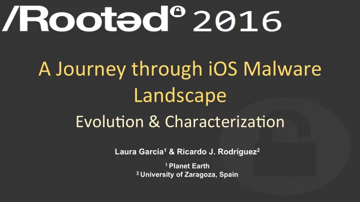 a journey through ios malware landscape