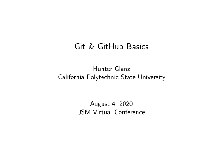 git github basics