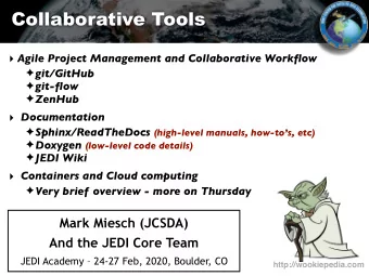 Collaborative Tools  Agile Project Management and Collaborative Workflow  git/GitHub