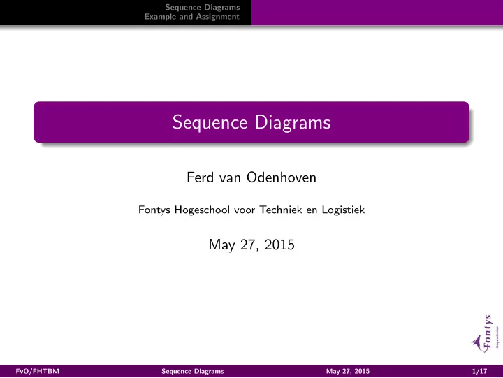 sequence diagrams