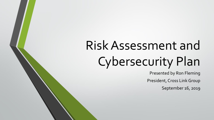 risk assessment and