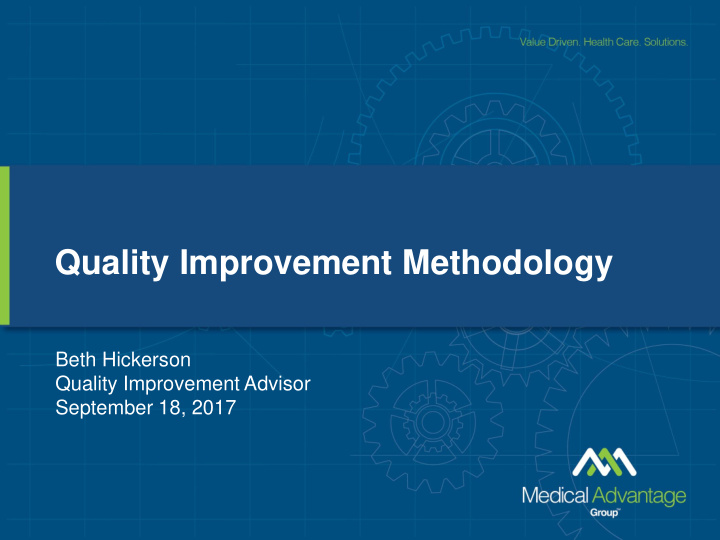 quality improvement methodology