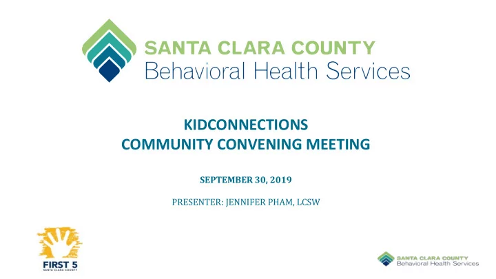 kidconnections community convening meeting