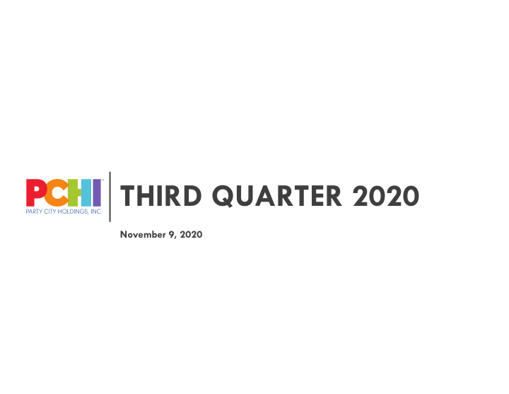 third quarter 2020